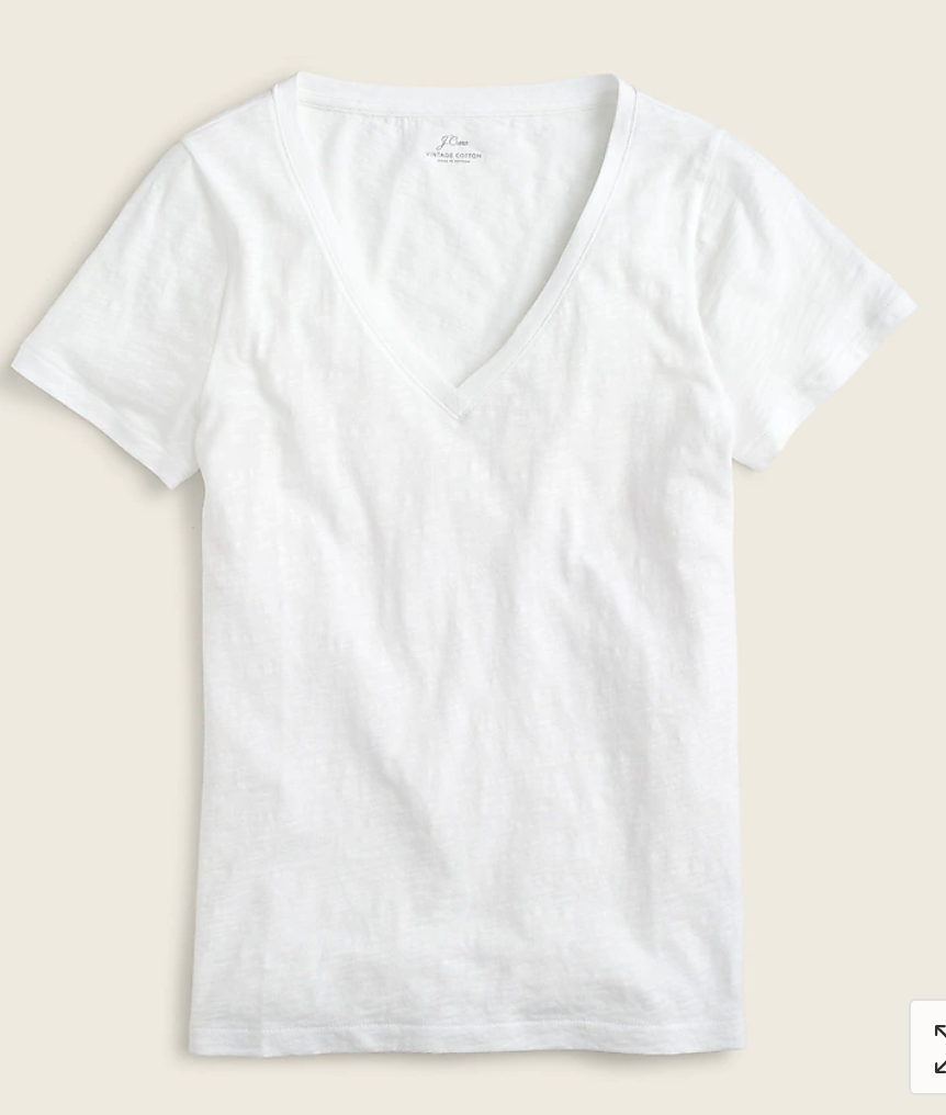 Loose Fit Short Sleeve V-neck